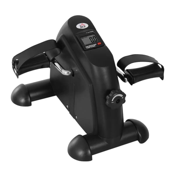 Pedaltræner til arme og ben / kompakt minicykel med LCD-display