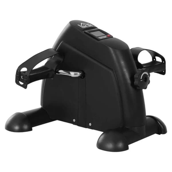 Pedaltræner til arme og ben / kompakt minicykel med LCD-display