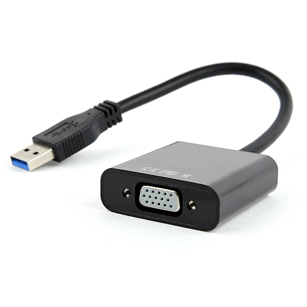 USB 3.0 till VGA-adapter 15cm Svart