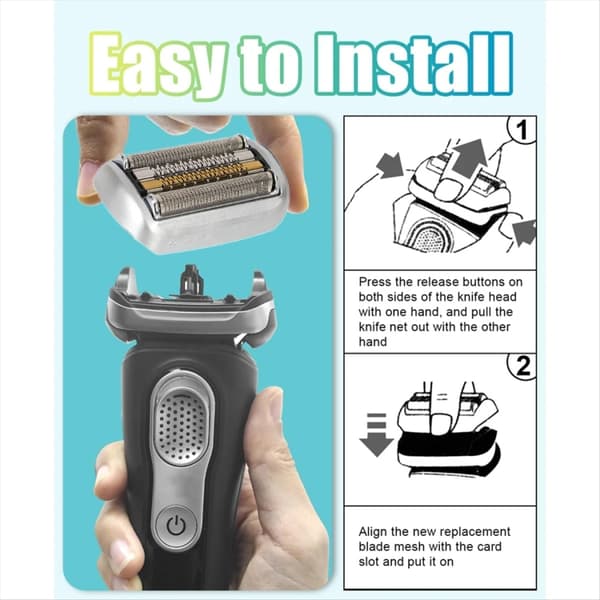 Rakhuvud 94M till Braun Series 9
