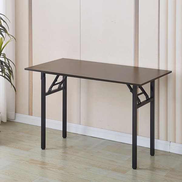 Sammenklappeligt skrivebord 120x60x75cm - Sort Valnød