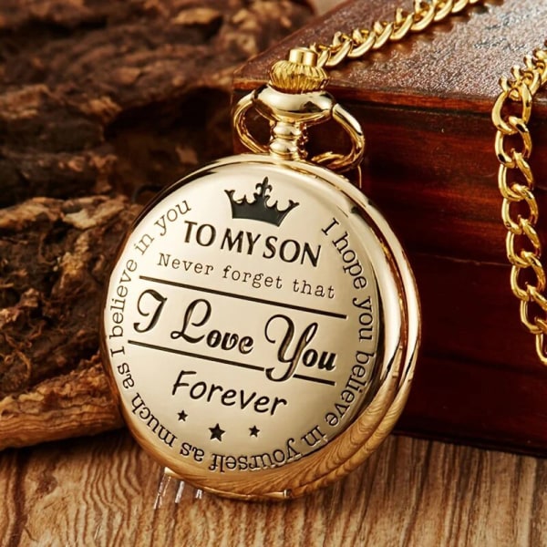 Taskukello Vintage - To my Son - Kultainen