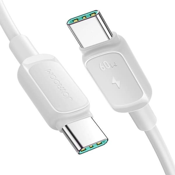 Joyroom USB-C-kabel 60 W 1,2 m – Vit