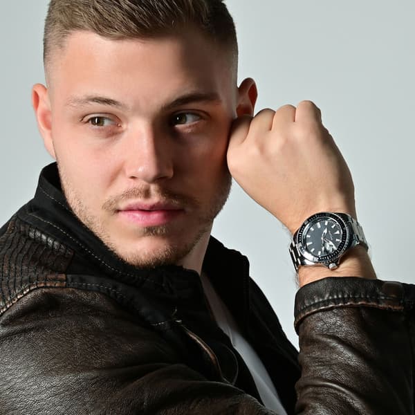 Raptor Serious Herrklocka med stållänk / Armbandsur / Armbandsk