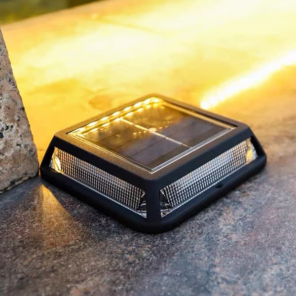 Terrassebelysning med solpanel, 1 W og IP65-klassificering
