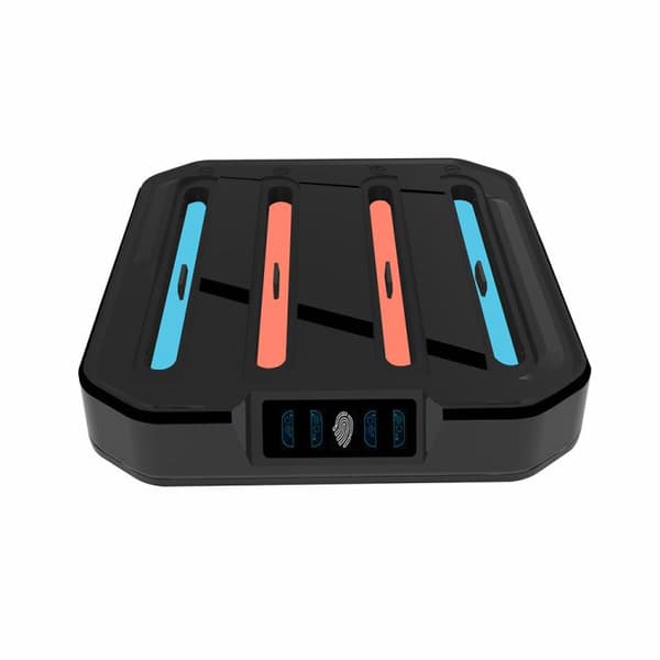 Latausteline RGB-valolla Nintendo Switch 2:lle - Musta