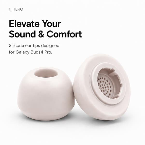 Öronproppar i silikon för Galaxy Buds3 Pro/Buds4 Pro 3 par S/M/