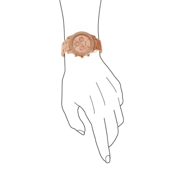 Armbåndsur Dame Rosaguld/Diamant
