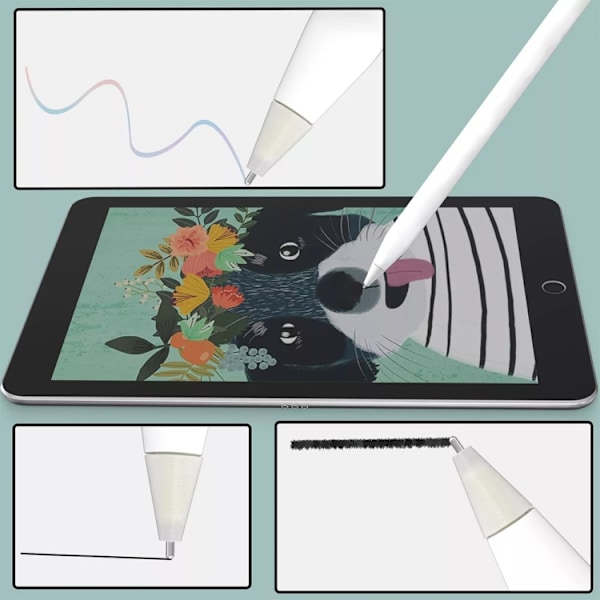 M3 Premium Ersättningstip med lång spets till Apple Pencil 1 & 2