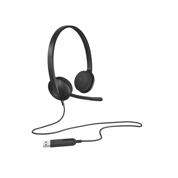 Logitech H340 USB-headset med støjreducerende mikrofon