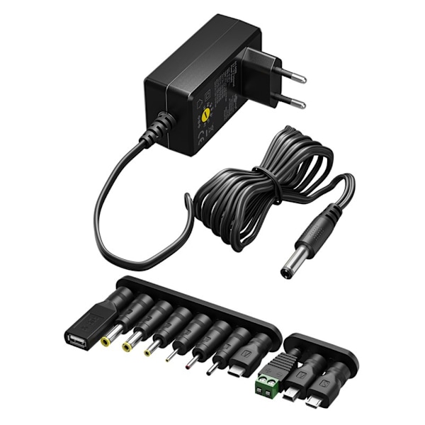 Universal Strömadapter 3-12V - max. 3,6 W och 0,3 A