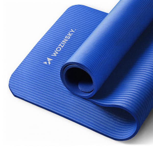 Wozinsky Yogamåtte 181 x 63 x 0,9 cm - Blå