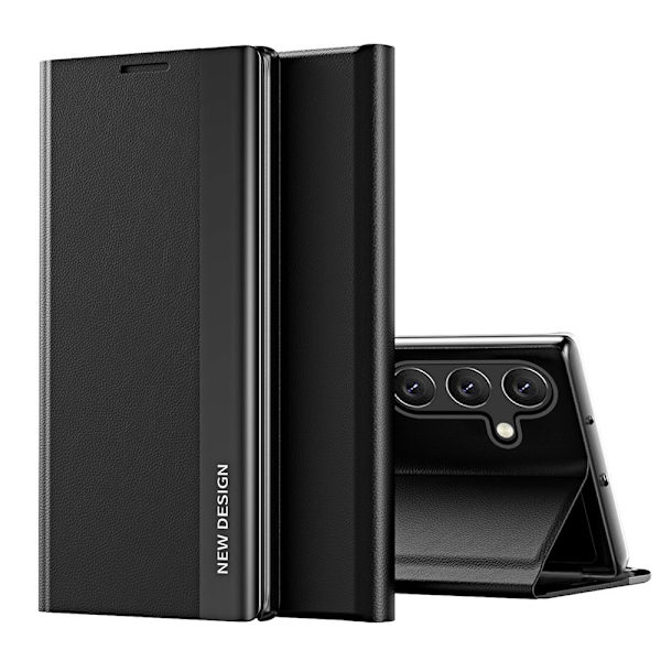 Sleep Case Pro-etui med stativ til Samsung Galaxy A36 - Sort
