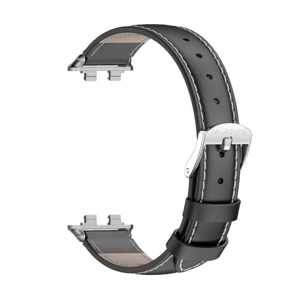 Læderarmbånd til Huawei Band 11/11 Pro – Svart / læderrem til a