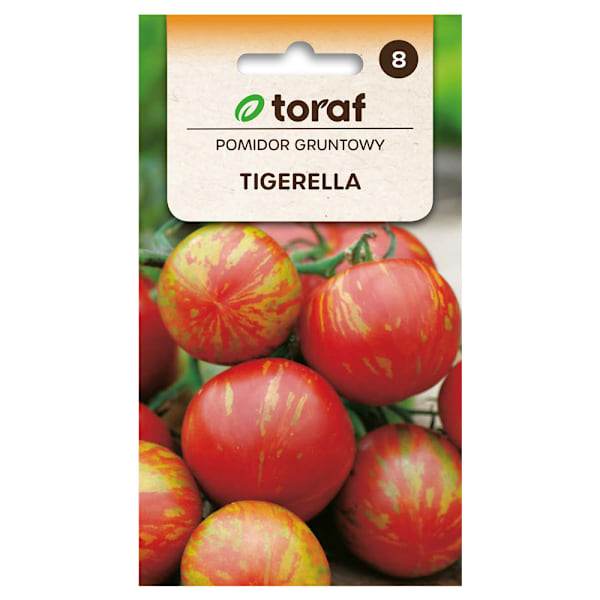 Frø til tomat Tigerella - Stribede, smagfulde tomater med en kr