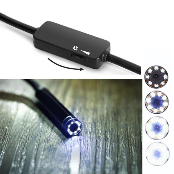 USB Typ-C inspektionskamera med 7 mm sensor och 10 meter kabel