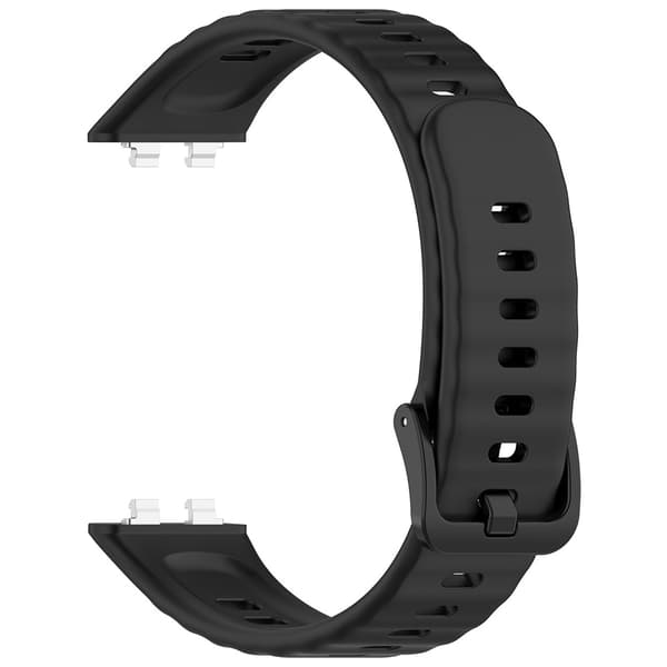 Silikonearmbånd til Huawei Band 11 Pro – Svart / Silikonearmbån