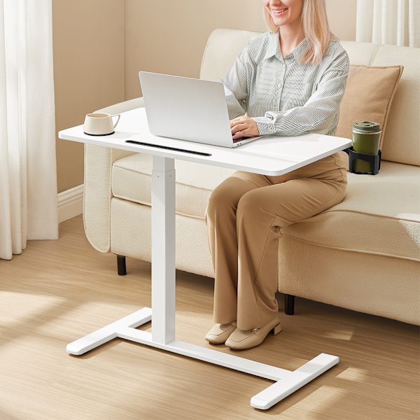 Justerbart laptopbord med hjul / sidebord til bærbar computer /