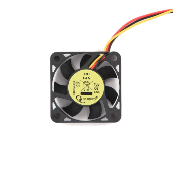 Gembird D40SM-12A Alustatuuletin 40mm 12V musta