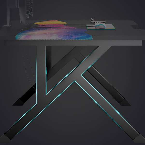 Tyylikäs ja kompakti työpöytä 120x60 cm - Musta