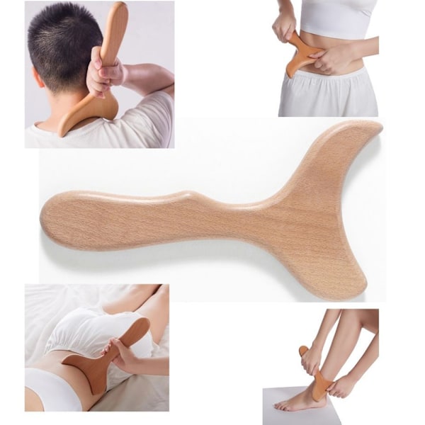 Gua Sha -hieronta / Puinen Hierontatyökalu