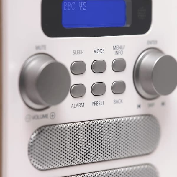 Denver DAB-48WHITE DAB/FM-radio – Bluetooth, 40 kanavaa, DOT Ma
