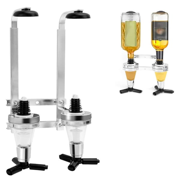 Spritdispenser med målefunktion - til 2 flasker / spritdispense