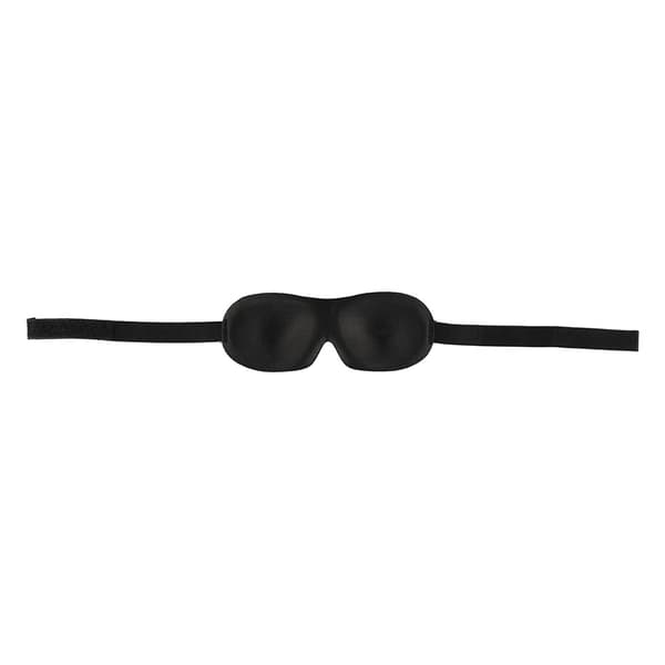 3D-formad sömnmask i justerbar design - svart