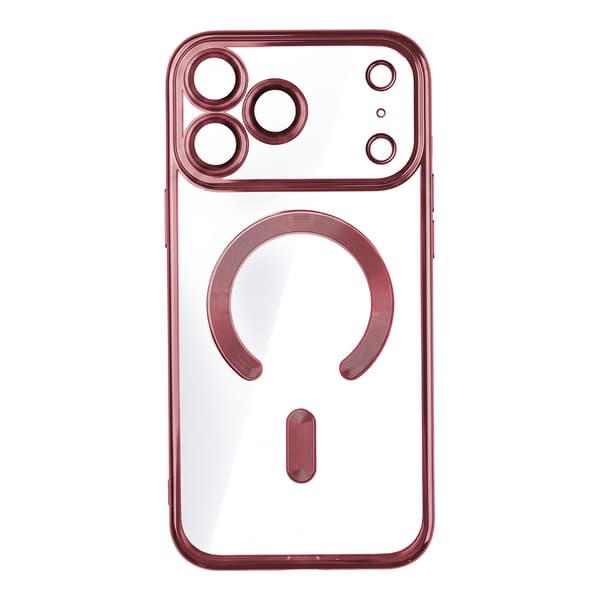 Color Chrome Mag-cover til iPhone 17 Pro / 18 Pro – Mørk kirseb