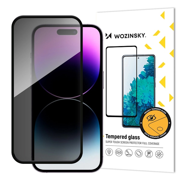 Wozinsky Privacy-skærmbeskyttelse til iPhone 16 Pro Max med ant