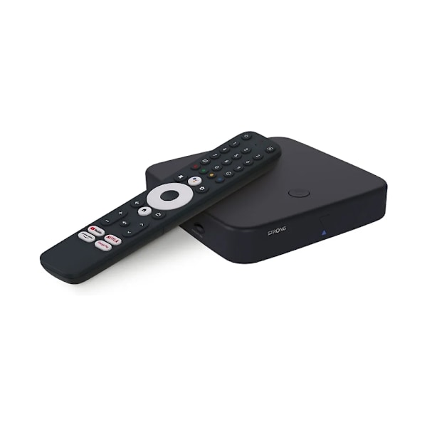 Strong 4K + DVB-T2 Wi-Fi Google TV-mediaspelare med Chromecast