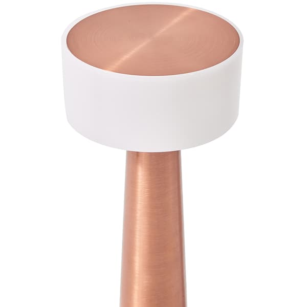 By Gaard bordlampe i kobber - USB-opladelig