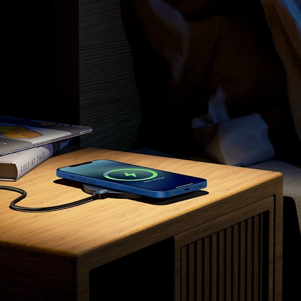 Baseus 15W trådløs opladningsplade med LED-display