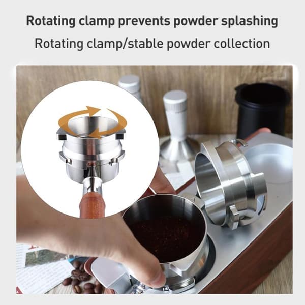 Doseringsring 54 mm i rustfrit stål til Breville 8-serien – søl