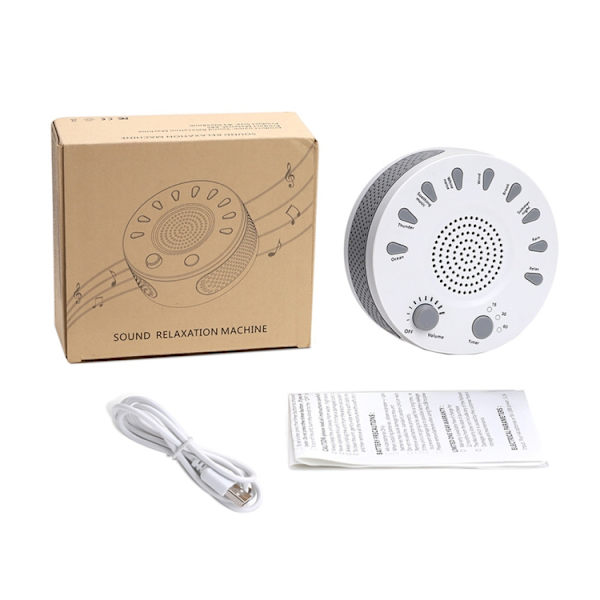 Sleep Easy White Noise Machine, jossa on 9 rentouttavaa äänitil