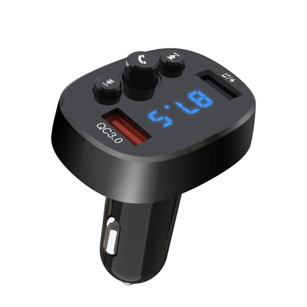 XO FM-sender med Bluetooth MP3 og USB-opladning 18W
