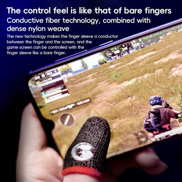 Finger sleeves för mobilgaming med hög känslighet