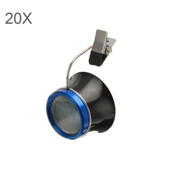 Lup med 20X Forstørrelse og Clip-On