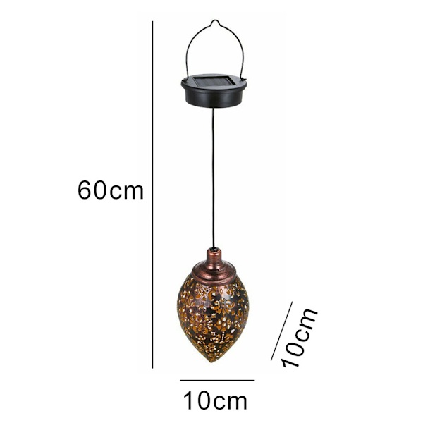 Solcellelampe LED-pendel