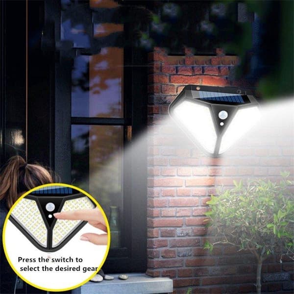 Vägglampa Solcellsbelysning 102 LED