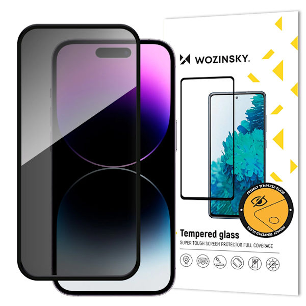 Wozinsky yksityisyyden suoja karkaistu näytönsuoja iPhone 16 Pl