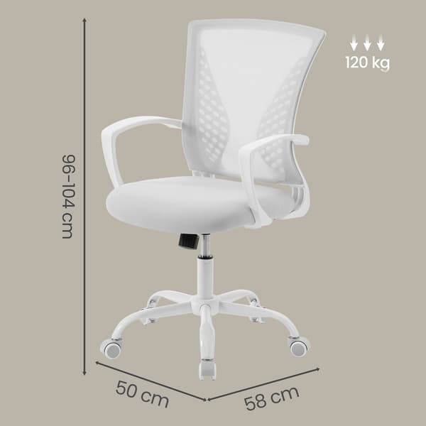 Ergonomisk kontorsstol i mesh - Grå