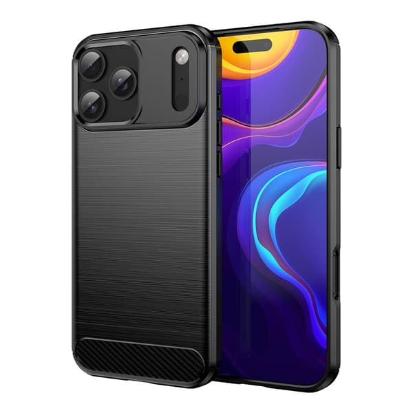 Sort cover til iPhone 17 Pro