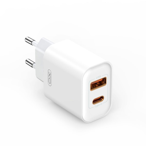 XO USB-laturi 1 x USB 1 x USB-C PD QC3.0 20W & MicroUSB-kaapeli