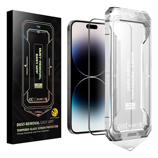 Karkaistu näytönsuoja, jossa on helppo asennus iPhone 14 Pro Ma