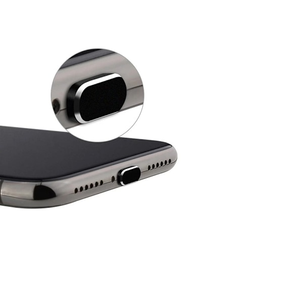 USB-C-portin pölysuojus - Musta