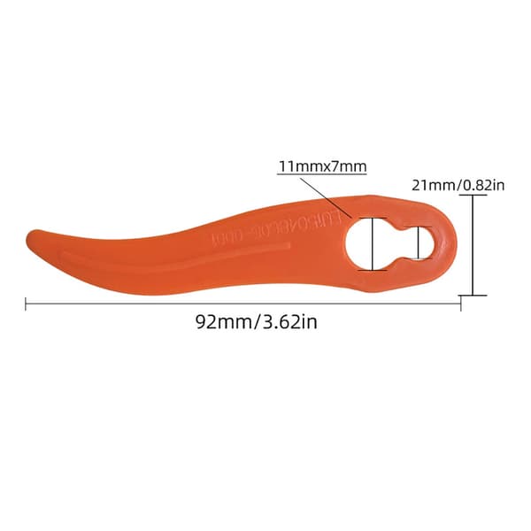 Trimmeknive i plast 92 mm - 50 stk