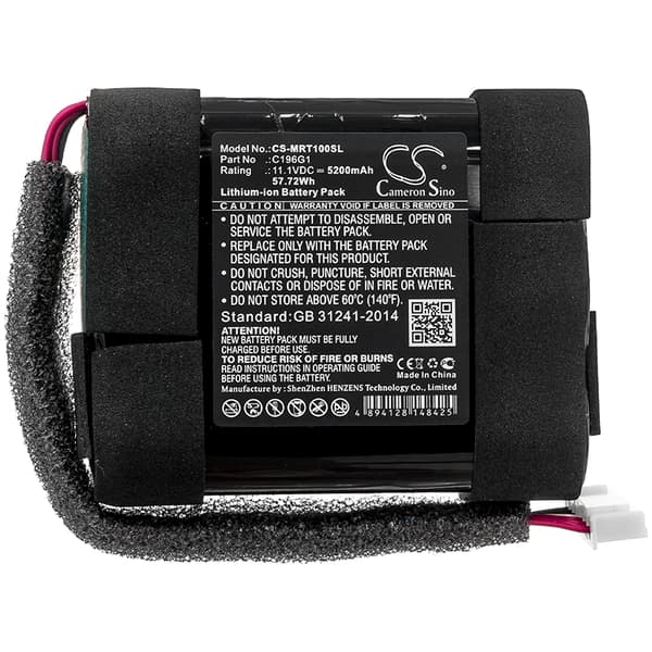 Højttalerbatteri 5200 mAh 11,1 V / batteri til Marshall Tufton