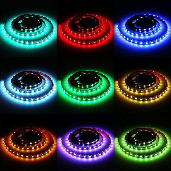 USB-drevet TV-belysning / LED-lyskæde med Fjer - 12W 60 LEDs SM