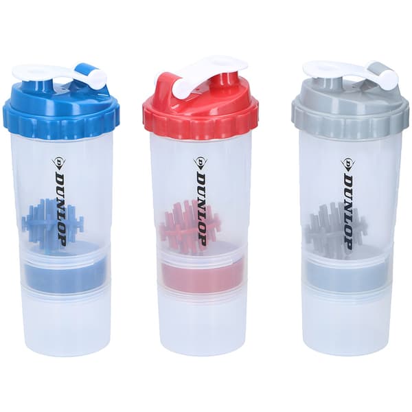 Shaker med smart förvaringsfack – Blanda & ta med proteinpulver